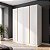 Roupeiro Línea 100%MDF 160,5x230cm 4 Portas 2 Gavetas Puxadores Usinados - Imagem 2