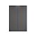 Roupeiro Línea 100%MDF 160,5x230cm 4 Portas 2 Gavetas Puxadores Usinados - Imagem 11