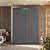 Roupeiro Línea 100%MDF 160,5x230cm 4 Portas 2 Gavetas Puxadores Usinados - Imagem 8