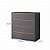 Cômoda para Quarto Línea 100% MDF 90x91,2m 4 Gavetas Puxadores Cava - Imagem 11