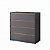 Cômoda para Quarto Línea 100% MDF 90x91,2m 4 Gavetas Puxadores Cava - Imagem 9