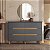 Cômoda para Quarto Viena 100% MDF 136x88,7cm 6 Gavetas Puxadores Cava - Imagem 6