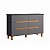 Cômoda para Quarto Viena 100% MDF 136x88,7cm 6 Gavetas Puxadores Cava - Imagem 7