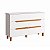 Cômoda para Quarto Viena 100% MDF 136x88,7cm 6 Gavetas Puxadores Cava - Imagem 3