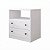 Mesa de Cabeceira Fort 100% MDF 56,7x65cm 2 Gavetas Puxadores em ponto - Imagem 2