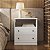 Mesa de Cabeceira Fort 100% MDF 56,7x65cm 2 Gavetas Puxadores em ponto - Imagem 1