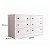 Cômoda para Quarto Fort 100% MDF 140x85,7cm 6 Gavetas Puxador em Ponto - Imagem 4