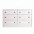 Cômoda para Quarto Fort 100% MDF 140x85,7cm 6 Gavetas Puxador em Ponto - Imagem 3
