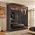 Guarda Roupa Ravi New 100% MDF 200x230cm 2 Portas de Correr Reflecta com Led - Imagem 10