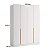 Roupeiro Viena 100% MDF 160,5x230cm 4 Portas e 2 Gavetas Puxadores Embutidos - Imagem 5