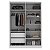 Roupeiro Viena 100% MDF 160,5x230cm 4 Portas e 2 Gavetas Puxadores Embutidos - Imagem 4