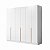 Guarda Roupa Viena 100% MDF 240x230cm 6 Portas e 4 Gavetas Puxadores Embutidos - Imagem 2