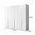 Guarda Roupa Viena 100% MDF 240x230cm 6 Portas e 4 Gavetas Puxadores Embutidos - Imagem 5