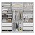 Guarda Roupa Viena 100% MDF 240x230cm 6 Portas e 4 Gavetas Puxadores Embutidos - Imagem 4