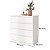 Cômoda para Quarto Lince 100% MDF 90x91cm 4 Gavetas Puxadores Cava - Imagem 5