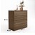 Cômoda para Quarto Lince 100% MDF 90x91cm 4 Gavetas Puxadores Cava - Imagem 9