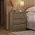 Mesa de Cabeceira Lince 100% MDF 60,5x70cm 3 Gavetas Puxadores Cava - Imagem 1