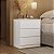Mesa de Cabeceira Lince 100% MDF 60,5x70cm 3 Gavetas Puxadores Cava - Imagem 4