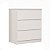 Mesa de Cabeceira Lince 100% MDF 60,5x70cm 3 Gavetas Puxadores Cava - Imagem 5