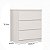 Mesa de Cabeceira Lince 100% MDF 60,5x70cm 3 Gavetas Puxadores Cava - Imagem 6