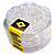 Dichavador de Policarbonato 3 Partes Papelito Cristal - (50x30mm) - Imagem 2
