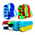 Container de Silicone (Slick) Lego Cubo c/ 7 Divisórias - 34ml - Imagem 1