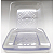 Prato Quadrado Acrilico 18cm pct 10 unid - Imagem 1