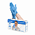 Luva Nitrílica sem Pó Azul Tam P Inoven cx 100 - Imagem 1