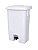 Coletor com Pedal 50  litros Branco sem Rodas Bralimpia un - Imagem 1