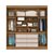 DORM. GUARDA ROUPA CADIS AMÊNDOLA/OFF WHITE - Imagem 2