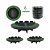 Cinzeiro Redondo de Plástico Kaf-Plast Color 10cm c/6 peças Verde - Imagem 4