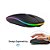 Mouse Sem Fio Recarregável Led Carregador Usb Laptop PC Game - Imagem 5
