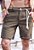 Shorts Linho Cordão Verde Musgo - Imagem 1