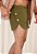 Mini Shorts Linho Verde Militar - Imagem 1