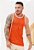 Regata Canelada Bicolor Laranja - Imagem 1