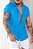 Camisa Texturizada Azul Celeste - Imagem 3