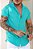 Camisa Texturizada Verde Tiffany - Imagem 2