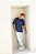 Camiseta Oversized Moletinho Azul Marinho - Imagem 5