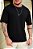 Camiseta Oversized Moletinho Preta - Imagem 3