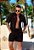 Camisa Renda Vazada Oversized Preta - Imagem 3