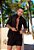 Camisa Renda Vazada Oversized Preta - Imagem 4