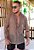 Camisa Renda Vazada Oversized Marrom - Imagem 1
