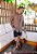 Camisa Renda Vazada Oversized Marrom - Imagem 4