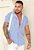 Camisa Listrada Azul - Imagem 1