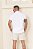 Camisa Viscose Botão Madeira Branca - Imagem 6