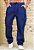 Calça Cargo Jeans  Escura - Imagem 1
