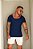 Camiseta Gola Canoa Azul Marinho - Imagem 3