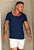 Camiseta Gola Canoa Azul Marinho - Imagem 1