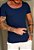 Camiseta Gola Canoa Azul Marinho - Imagem 2