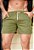Mini Shorts Linho Verde Oliva - Imagem 1